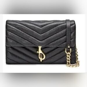 Rebecca Minkoff Edie Wallet On A Chain Gold Hardware